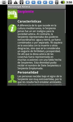 HoroscopoAztecaFree android App screenshot 0